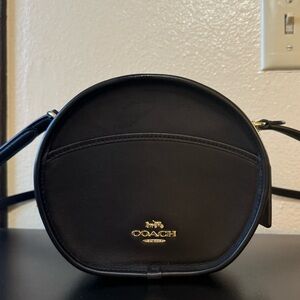 Black Coach Canteen Bag